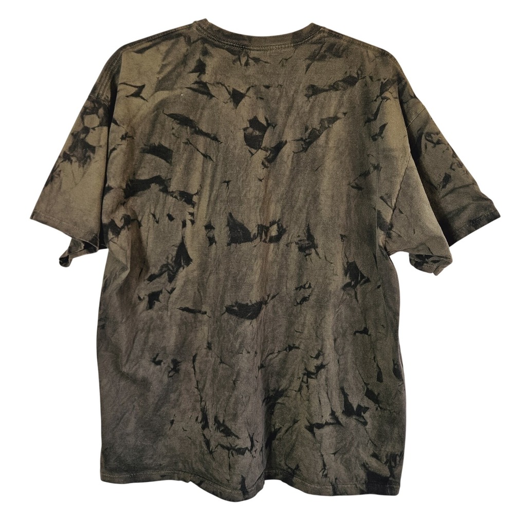 Harley-Davidson Olive Tie Dye Cafe Las Vegas Graphic T-Shirt XXL Biker Grunge - Picture 3 of 5